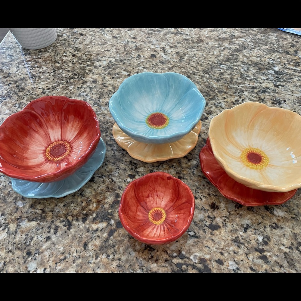 Three Bowls, 3 Plates, 1 Small Bowl by Cindy Crawford